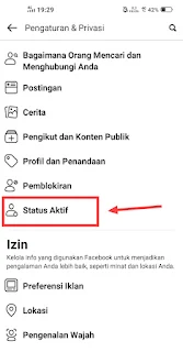 Cara Menyembunyikan Status Aktif di FB Lite Android