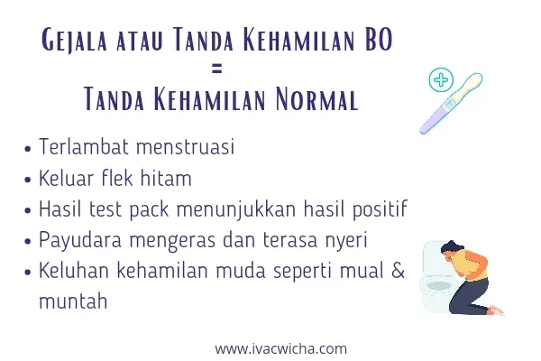 gejala atau tanda hamil kosong