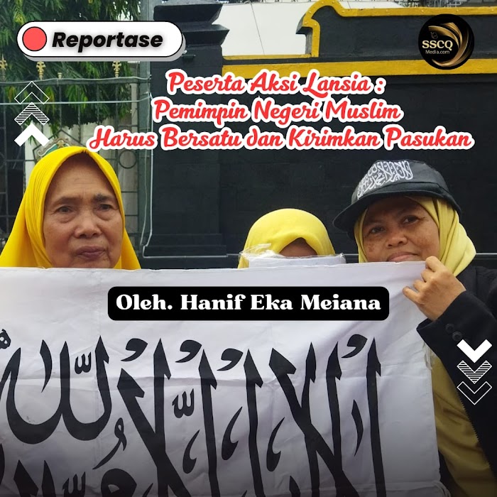 Peserta Aksi Lansia: Pemimpin Negeri Muslim Harus Bersatu dan Kirimkan Pasukan