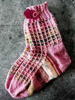 selbst gestrickte Socken