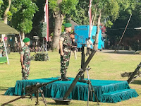 BRIGJEN TNI NIKO FAHRIZAL, M.Tr. (KASDAM V / BRAWIJAYA) SEBAGAI IRUP PERINGATAN HARI JUANG INFANTERI Ke-75 TAHUN 2023 DI LAPANGAN PENDOPO AGUNG TROWULAN 