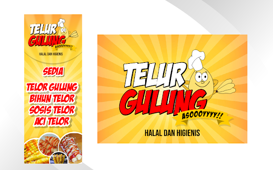 Desain Spanduk Telur Gulung Cdr Gratis Download