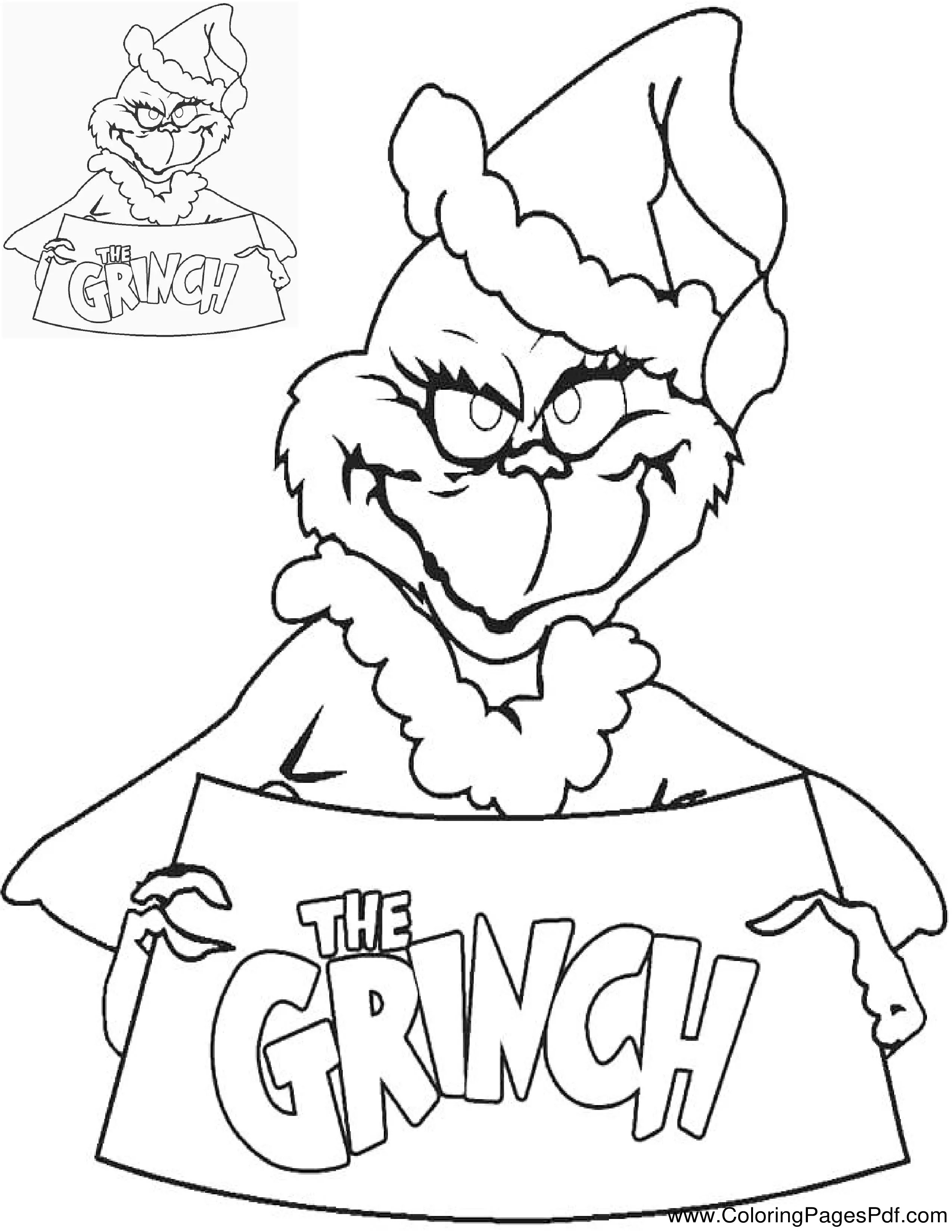 Free Grinch Coloring Pages For Kids