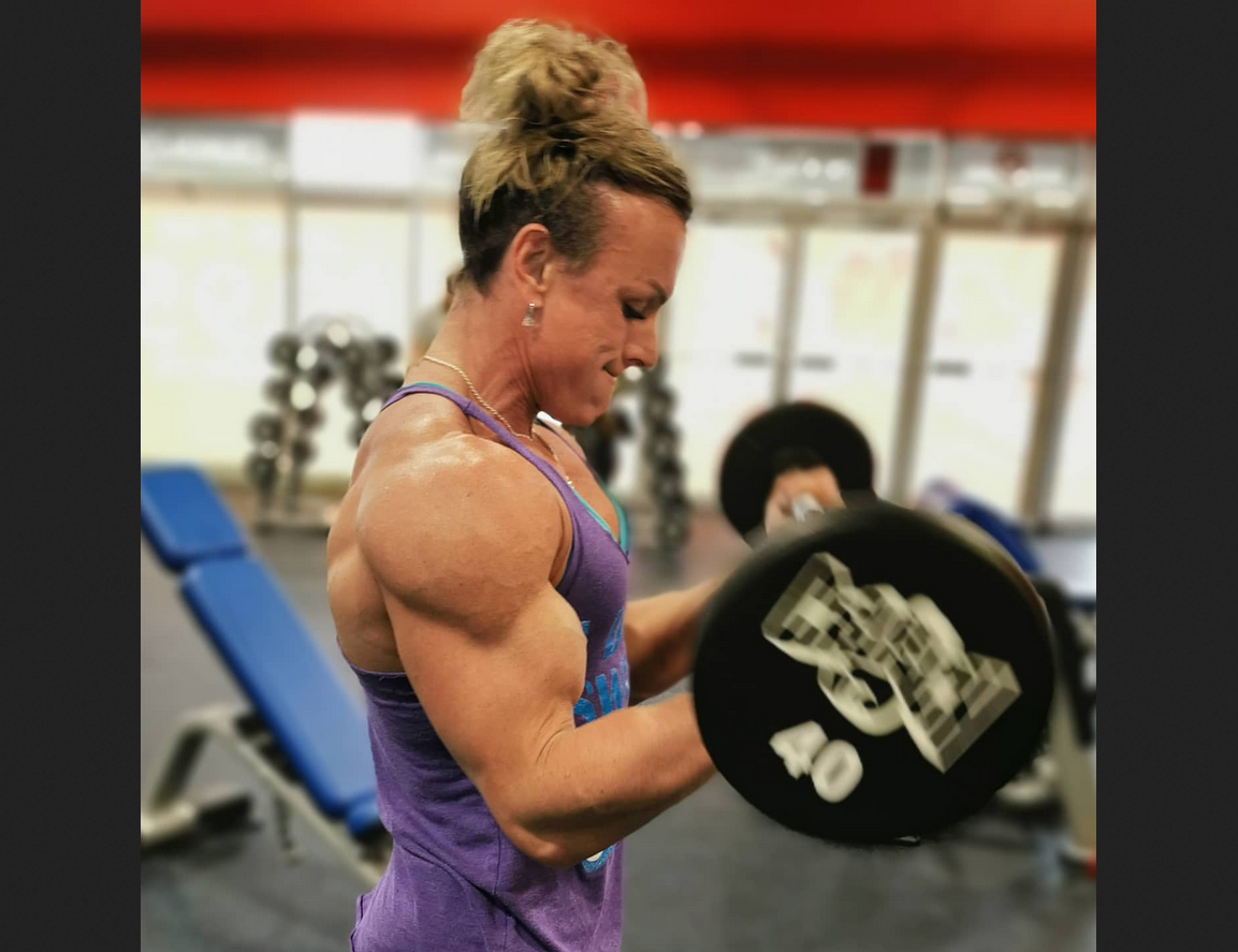 Michelle Russell: Massive female muscle flexing to take Womens Open Heavyweight and Best Poser categories at Nova Scotia Provincial Bodybuilding Championships