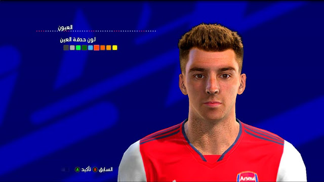 Kieran Tierney Face by ChiCho Mods For PES 2013