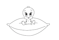 Baby Tweety coloring page