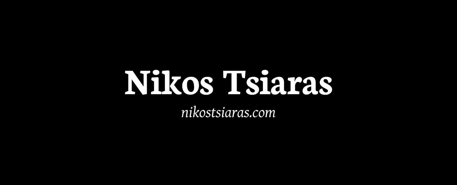 Nikos Tsiaras | Official Website