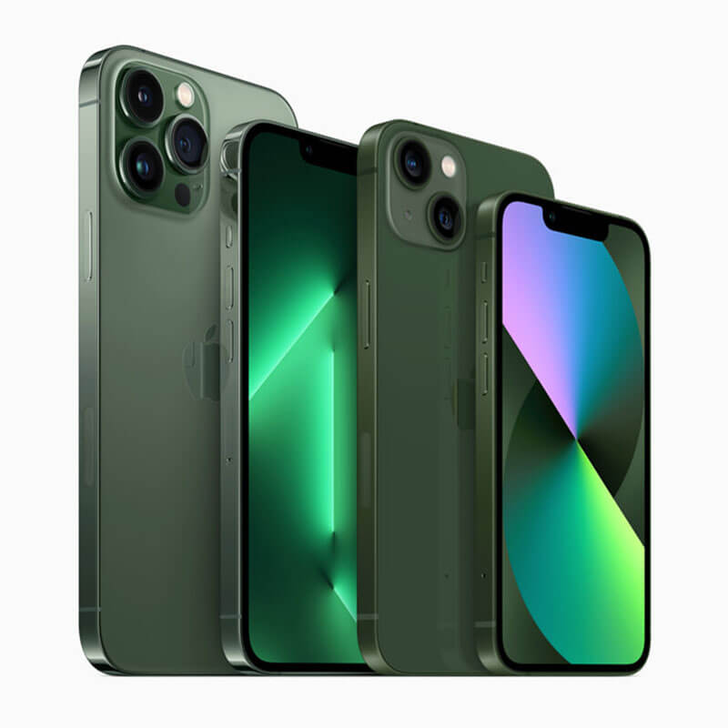 Apple reveals new green colors for the iPhone 13 series