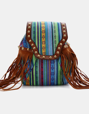 handbags, bags, Bohemian Style Tassel Backpack, Backpack purse, ladies bag, women, fashion, purses, outfit, luggage, model, fashionable, style, ootd