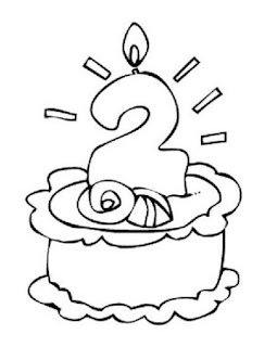 birthday cakes coloring pages