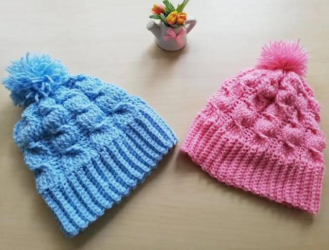 PASO A PASO GRATIS de Gorro Puntada en Ocho a Crochet