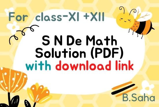 S. N. Dey Maths Solutions PDF Book Preview -1