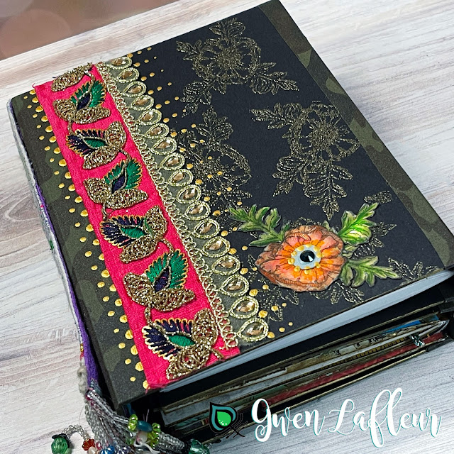 Stamped and Embossed Journal Cover with EGL27 - Gwen Lafleur