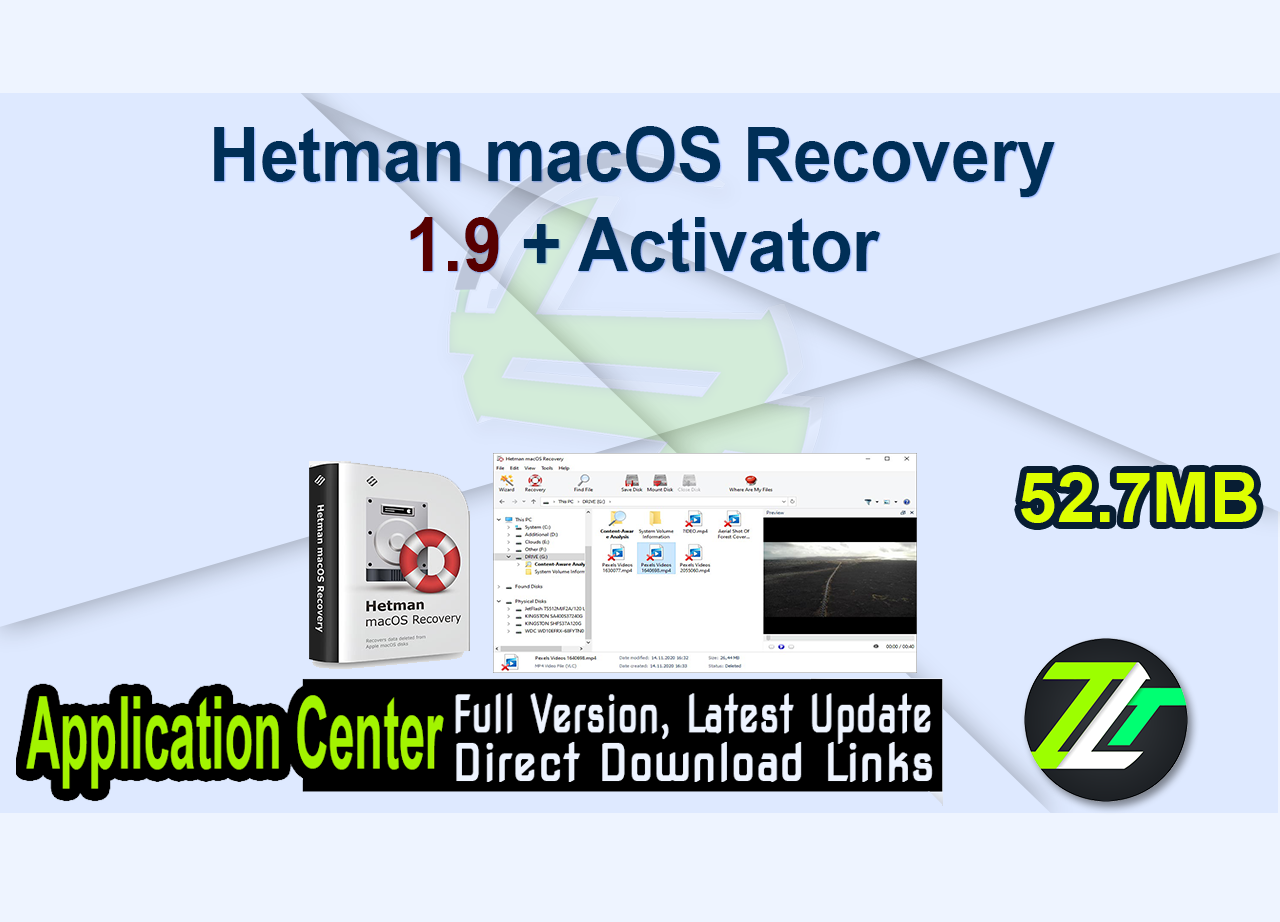Hetman macOS Recovery 1.9 + Activator