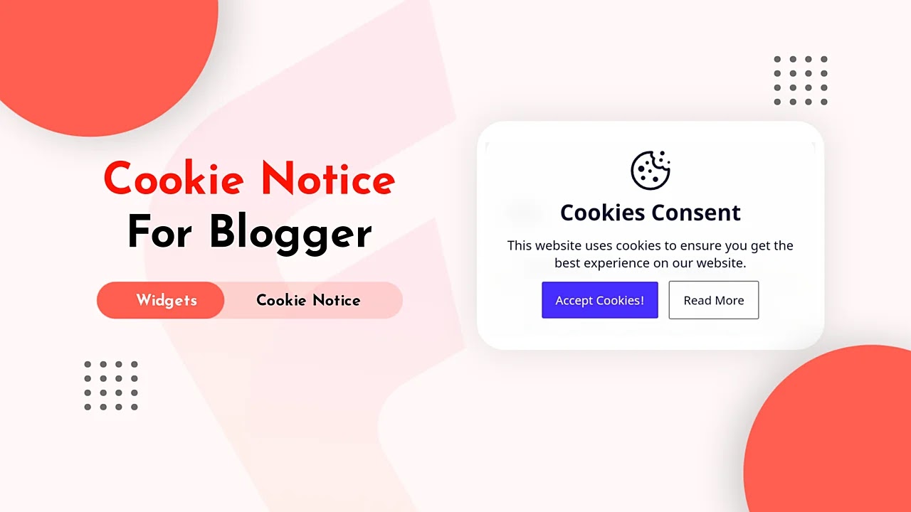 Cookie Consent Notice for Blogger