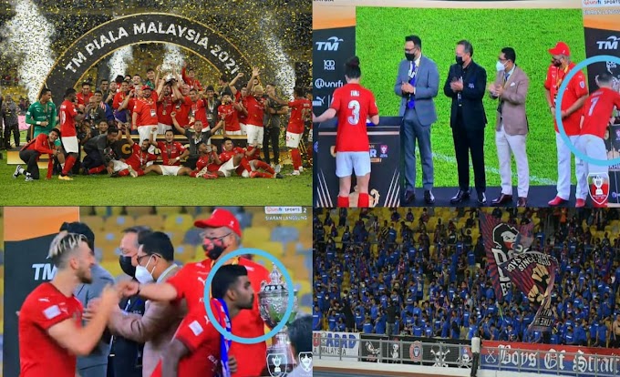 Langgar SOP Dan Cium Piala, Netizen Risau Cetus Kluster Piala Malaysia