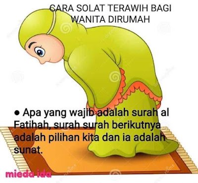 Gambar Cara Solat Terawih Di rumah Untuk Wanita