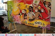 Sebagai Wadah Berekspresi, Bid Humas Polda Sulbar Gelar Festival Seni Mural di Halaman Mapolda