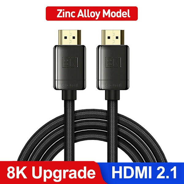 Cáp HDMI 2.1 8K hợp kim cao cấp Baseus High Definition Series (HDMI to HDMI Cable , 8K Video Adapter Cable)