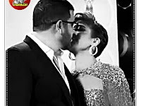 البوس فى الاندوس : جدل في السعودية بسبب قبلة ساخنة من أصالة لزوجها في حفل "Joy Awards" 