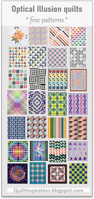 Free patterns! Optical illusion quilts (CLICK!)