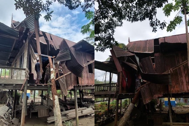 Angin Hantam Libureng, Satu Rumah Rusak Tertimpa Pohon