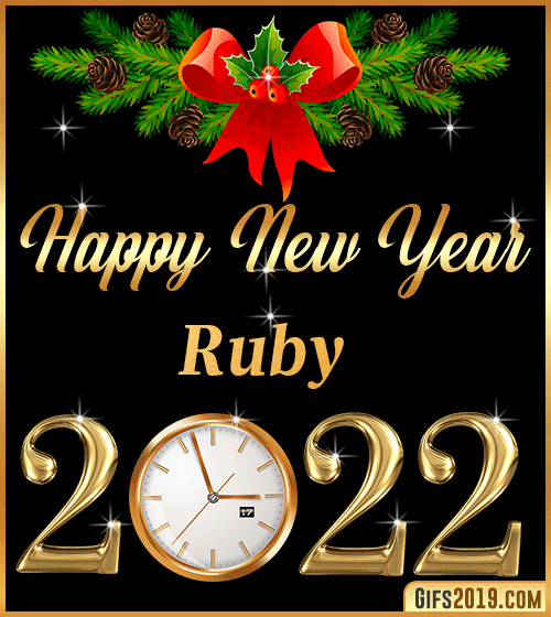Gif Happy New Year 2022 Ruby