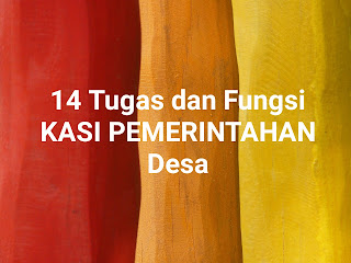 14 Tugas dan Fungsi Kepala Seksi (KASI) Pemerintahan Desa, TERBARU