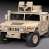 HMMWV Humvee Hummer Military Vechicle 3D Model 