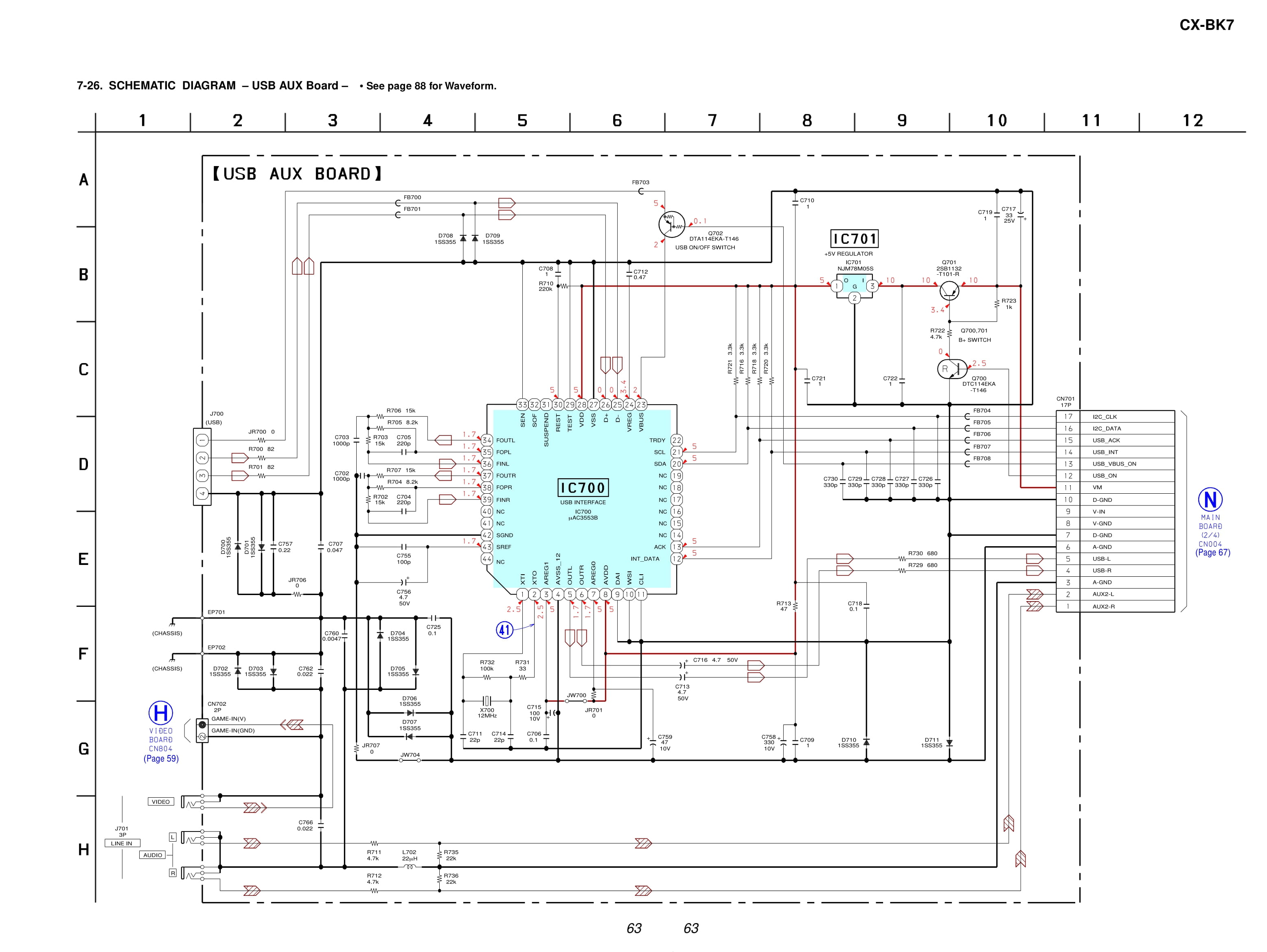 Skema AIWA - BMZ K7D