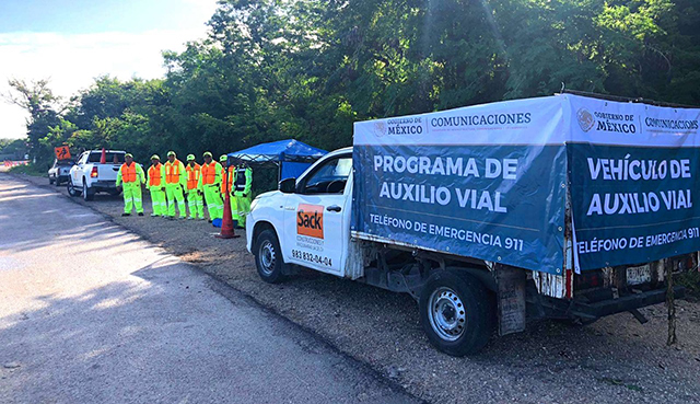 Implementa el Centro SCT Yucatán programa de auxilio vial de invierno 2021
