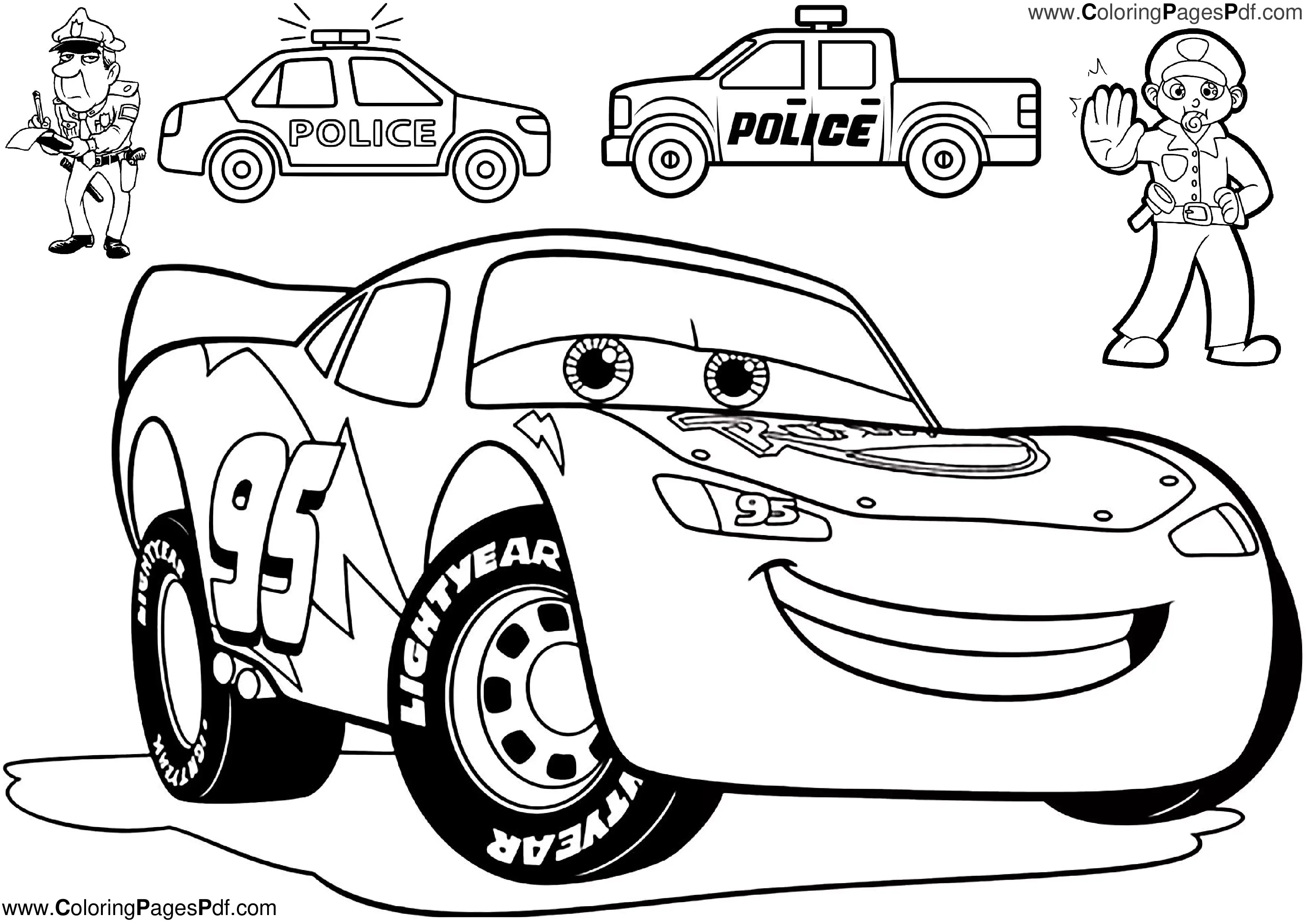 Lightning mcqueen printable images