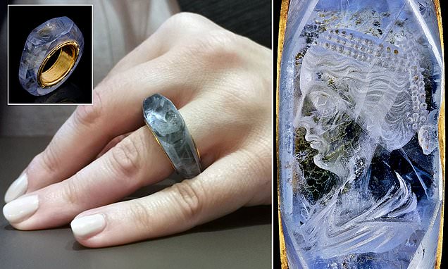 Exquisite 2,000-year-old sapphire ring thought to have belonged to Roman Emperor Caligula   