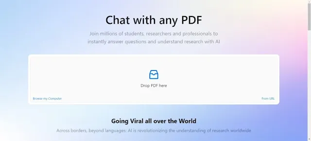 أداة الذكاء الاصطناعي ChatPDF