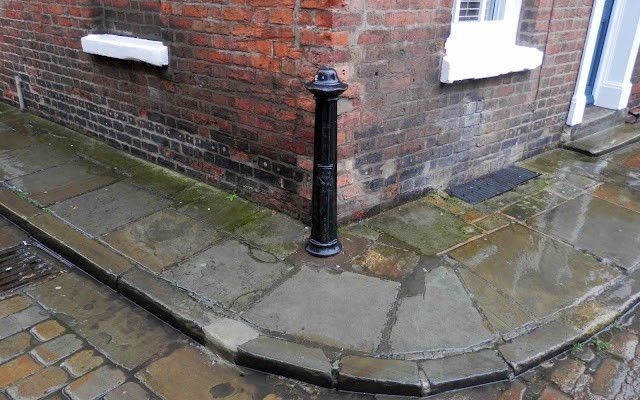 Bollard in St Alkmund's Square, Shrewsbury.