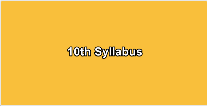 10th Syllabus