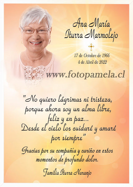 N° 22 TARJETA AGRADECIMIENTO CONDOLENCIA