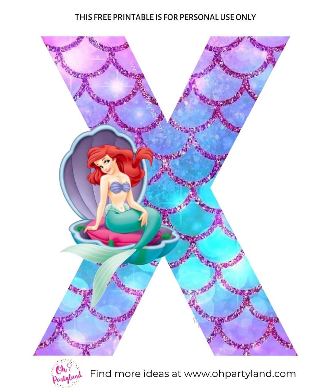 free-printable-little-mermaid-alphabet-letter-x