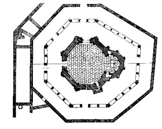 Iglesia de Santa María de Eunate de base octogonal imperfecta origen templario imagen dos