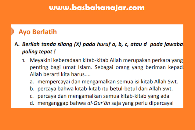 Kunci Jawaban PAI Kelas 8 Halaman 19 - 21 Ayo Berlatih Bab 1