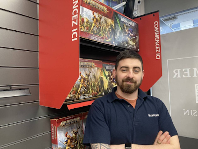 Thibault Dahais, 30 ans, salarié à Games Workshop, tient la boutique de Warhammer à Angers (Maine-et-Loire). | OUEST-FRANCE