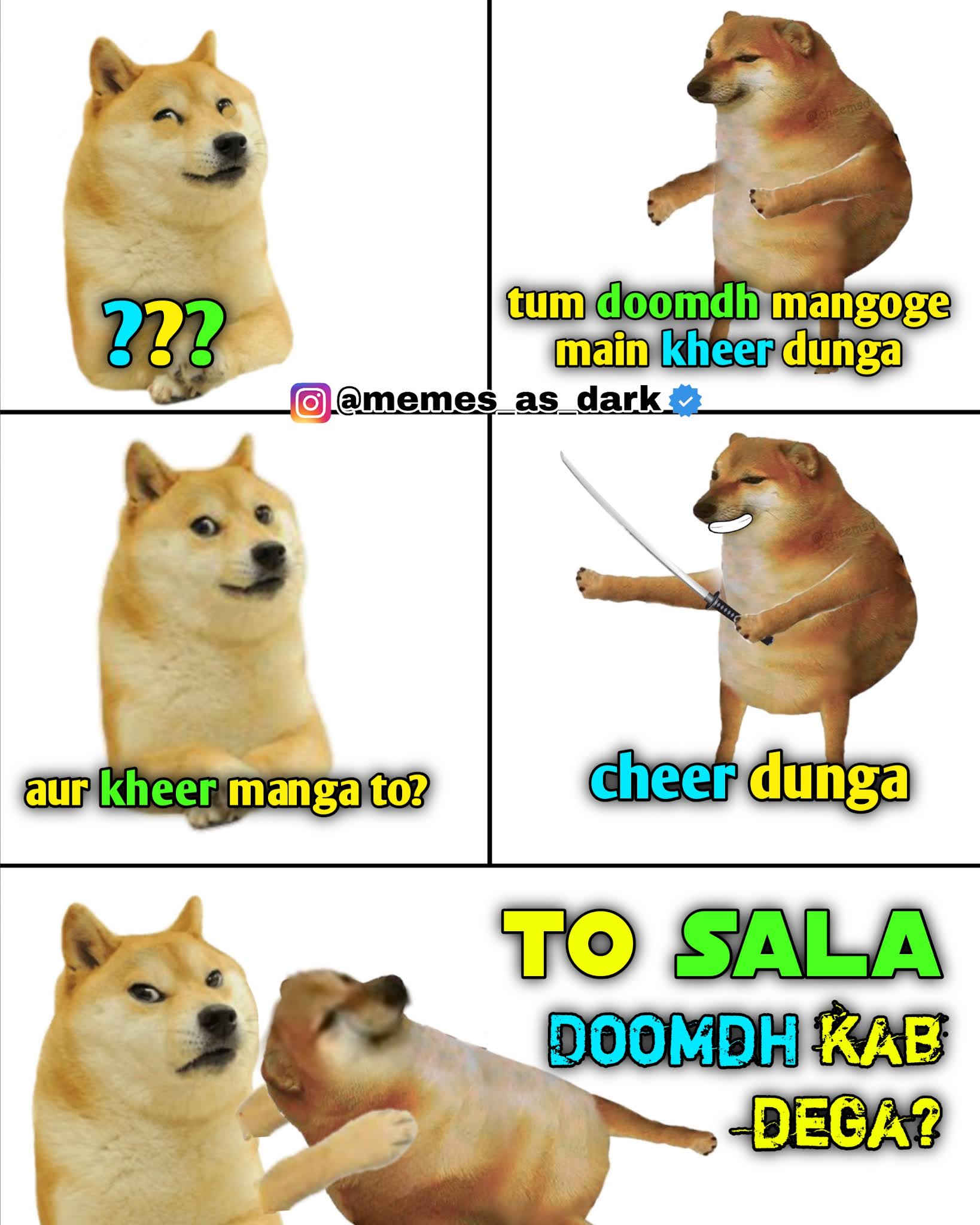 Doge and cheems memes