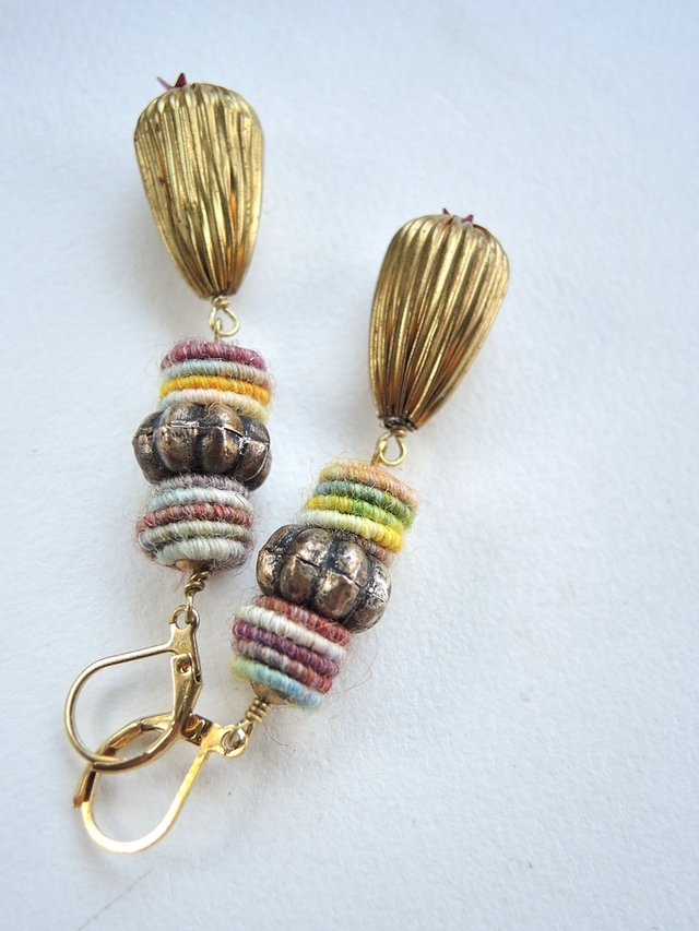 DIY oorbellen/earrings - "zaaddoos"