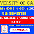 CU B.COM Fifth Semester (Honours and General) All Subjects 2021 Question Paper | B.COM 5th Semester (Honours & General) All Subjects 2021 Calcutta University Question Paper