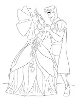 Princes and princess coloring page