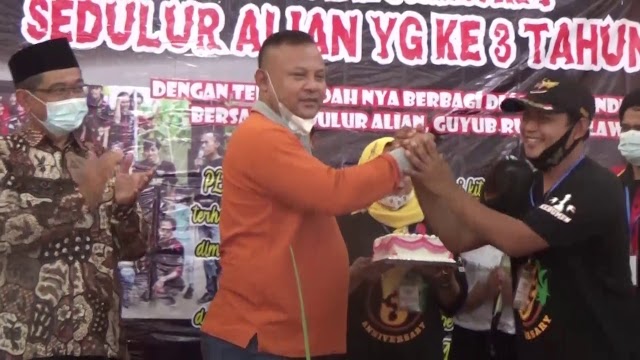 Anniversary ke-3, Seduluran Alian Gelar Santunan Anak Yatim