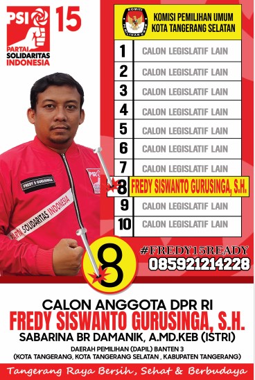 158 Fredy Ini OK - Pilihan Anda Di TPS