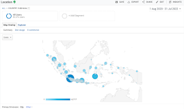 Visitors based on City (Indonesia)