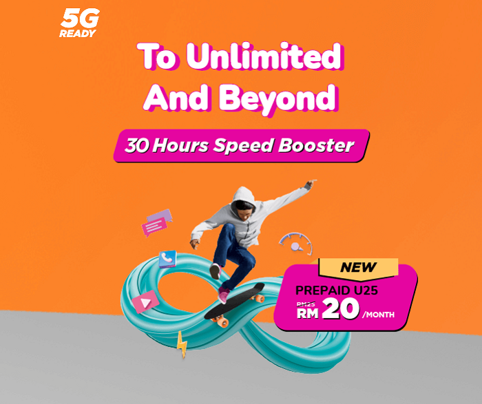 U Mobile Prepaid Unlimited Plans With Limitless Quota For Only RM20