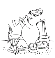 Barbalala coloring page